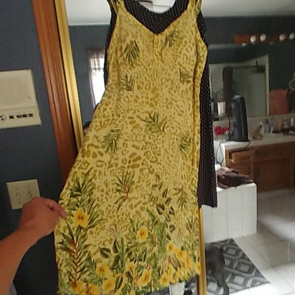 Tropical Summer dress plus size